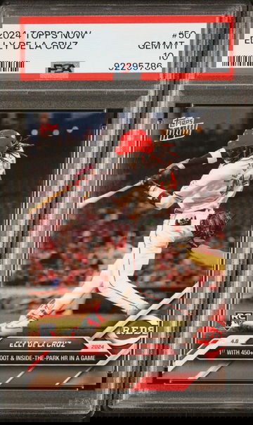 2024 TOPPS NOW MLB ELLY DE LA CRUZ #50 RC ROOKIE PSA 10