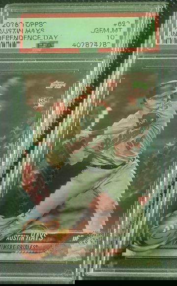 2018 Topps Austin Hays Indepedence Day RC PSA 10