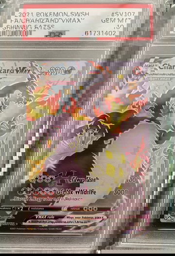 Charizard VMax Shining Fates sv 107 PSA 10