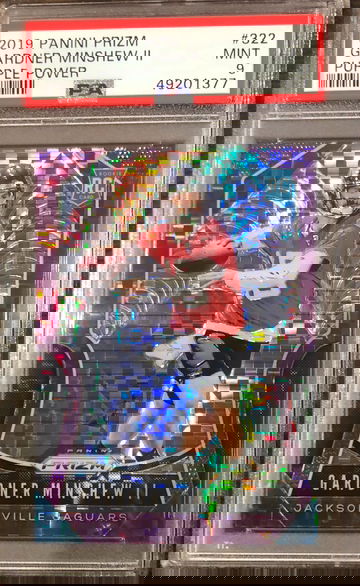 2019 Panini Prizm #322 Gardner Minshew Purple Power /49 RC Rookie PSA 9 Mint Jags