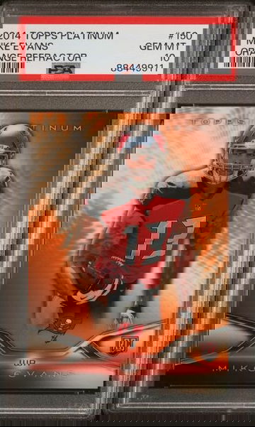 2015 Topps Platinum Mike Evans Orange Refractor Rookie RC PSA 10