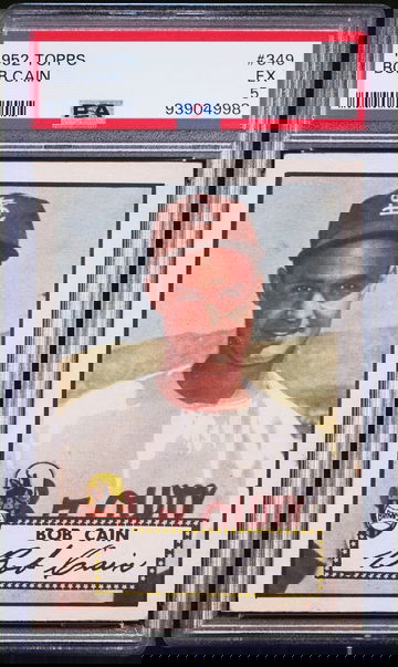 1952 TOPPS #349 Bob Cain STL. Browns - PSA 5 EX   #93904998 - High Series