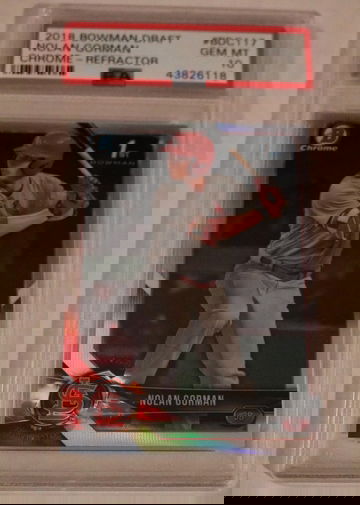 2018 Bowman Draft Nolan Gorman refractor