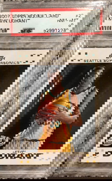 2007 Topps Kevin Durant PSA 8