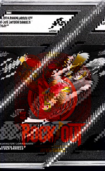 2024 Panini Absolute #RO-JDS Jayden Daniels Rock Out SGC 9