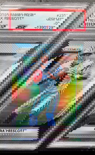 2016 Panini Prizm Dak Prescott RC Silver Prizm #231 PSA 10