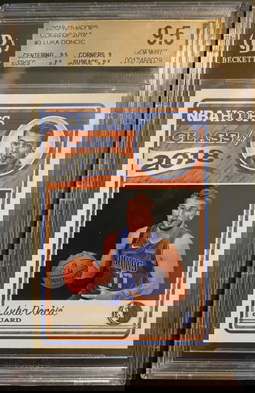 2018 NBA HOOPS LUKA DONCIC HOOPS CLASS OF #3 BGS 9.5