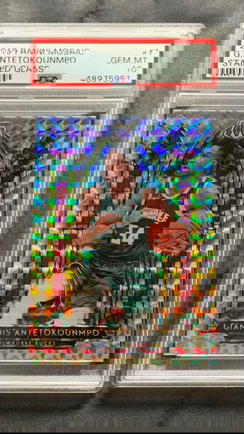 Giannis ANTETOKOUNMPO 2019 Mosaic Stained Glass PSA 10