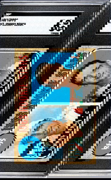 1968 Topps #247 Johnny Bench SGC 6 Rookie RC HOF