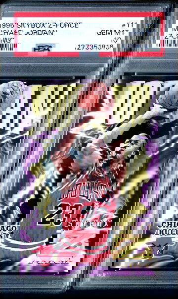 Michael Jordan 1996 Skybox Z-Force Z-Cling PSA 10