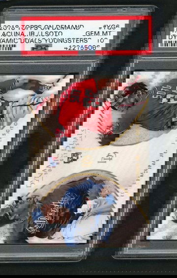 2018 Topps On Demand Dynamic Dual Youngster Juan Soto/Ronald Acuna Jr. #YG6 PSA 10