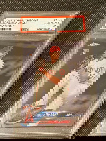 2018 Topps Chrome *Shohei Ohtani Rookie Card (RC) PSA 10