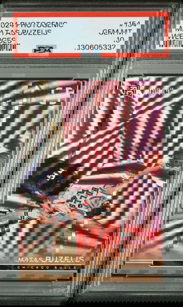 Matas Buzelis 2024-25 Panini Photogenic #154 Wedges /49 RC PSA 10 POP 1