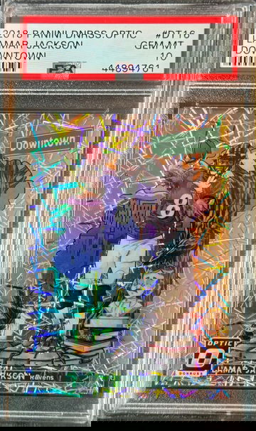 2018 Donruss Optic Lamar Jackson Rookie Downtown PSA 10