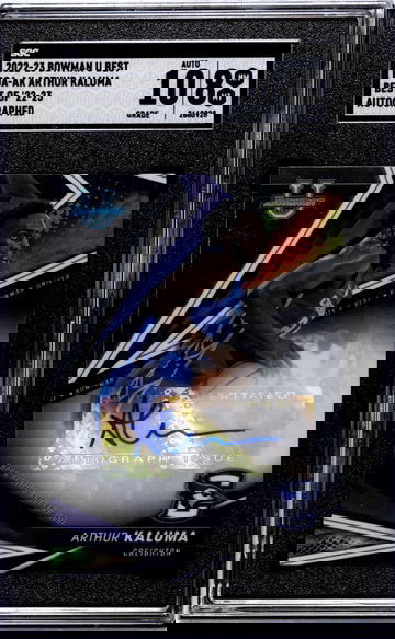 2022-23 Bowman U Best Arthur Kaluma #BOA-AK Auto SGC 8 Auto 10