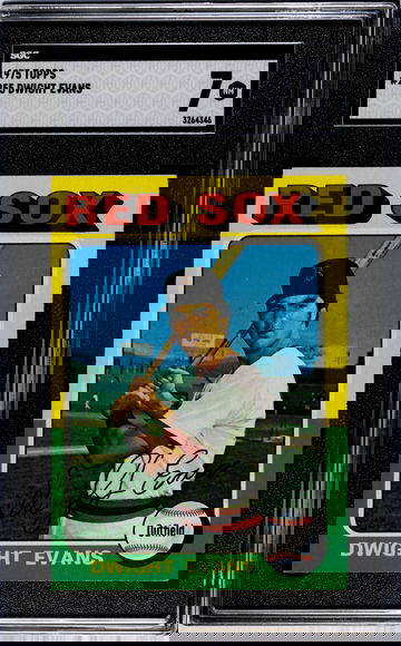 1975 Topps #255 Dwight Evans Boston Red Sox SGC 7 NM