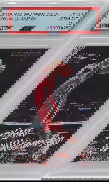 Zion Williamson 2019 Chronicles #143 Luminance PSA 10