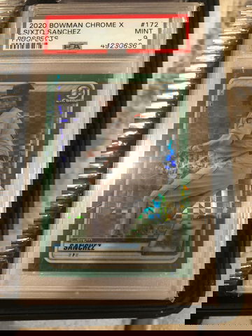 2020 Bowman Chrome X psa 9 Sixto Sanchez /31