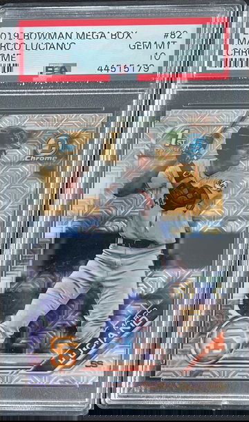 2019 Bowman Mega Box Chrome Marco Luciano PSA 10