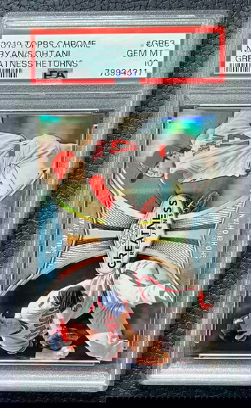 2019 Topps Chrome Nolan Ryan/Shohei Ohtani Greatness Returns PSA 10 #GRE3