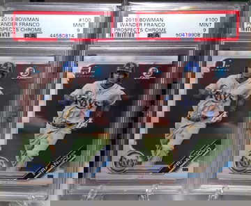 2019 Bowman Chrome Wander Franco ( PSA 9 ) Lot of 2
