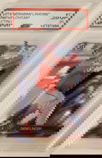 2018 Bowman Chrome Shohei Ohtani RC PSA 10 Batting