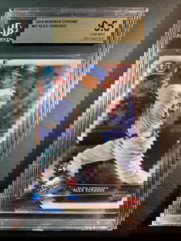 Alex Verdugo 2018 Bowman Chrome Rookie