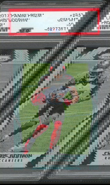 2017 Panini Prizm Chris Godwin Silver Prizm RC #243 PSA 10