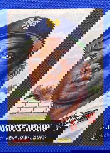 1953 Topps #62 Monte Irvin HOF New York Giants 🔥⚾🔥⚾