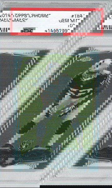 2014 Topps Chrome Khalil Mack #184 Rookie Card PSA 10 Chargers