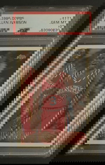 1996 Topps Allen Iverson RC PSA 10