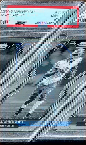 2020 SP D'ANDRE SWIFT Panini BLACK & WHITE NEGATIVE Prizm PSA 9 Rookie RC #358