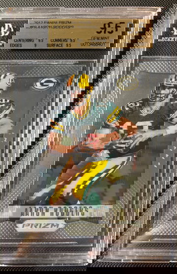 2012 Prizm Aaron Rodgers BGS 9.5 GEM MT 1st Prizm #69 HOF MVP