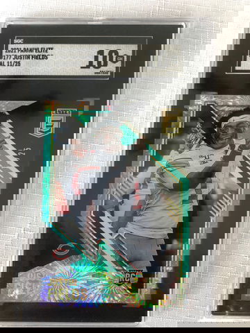 Justin Fields 2021 Panini Elite Fireworks Team Parallel 11/25 #177