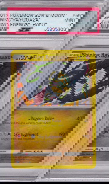 2017 Pokemon Sun and Moon Shining Rayquaza ( PSA 9 )