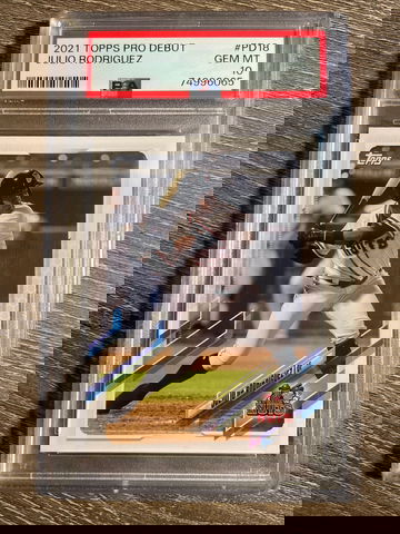 Julio Rodriguez 2020 topps pro debut PSA 10 GEM MINT