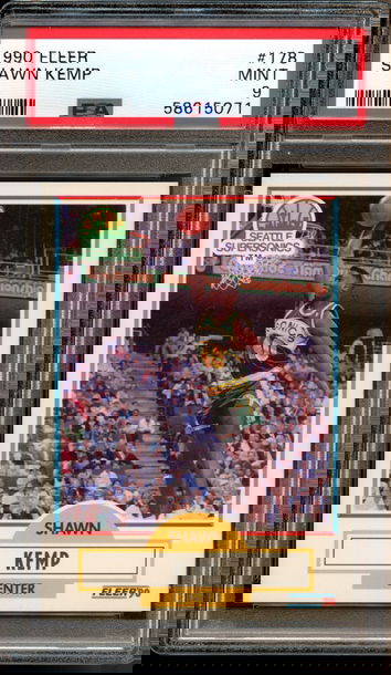 1990 Fleer Shawn Kemp PSA 9