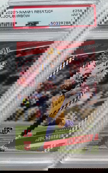 2020 Panini Prestige Joe Burrow RC PSA 7