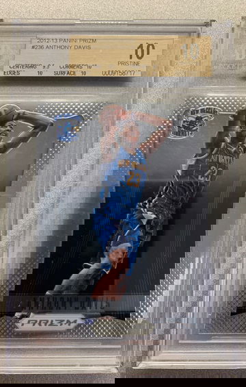 ANTHONY DAVIS 2012 PANINI PRIZM ROOKIE BGS 10 PRISTINE!!!!