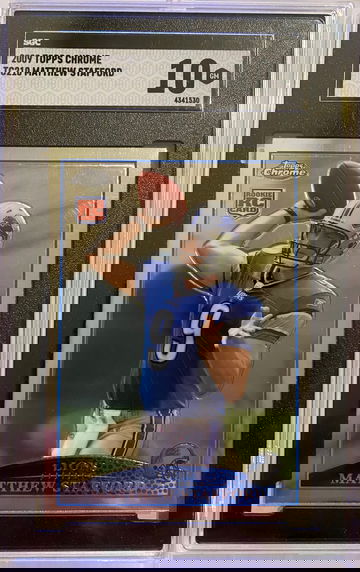 2009 Topps Chrome Matthew Stafford SGC 10 Gem Mint