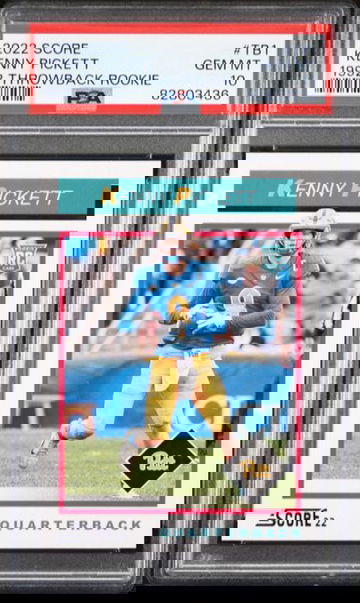 2022 Panini Score Kenny Pickett RC #TB1 Pittsburgh Steelers - PSA 10