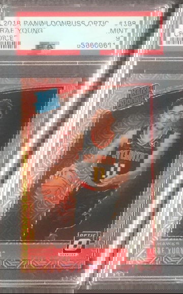 2018 Panini Donruss Optic Trae Young Choice Rookie Card RC PSA 9