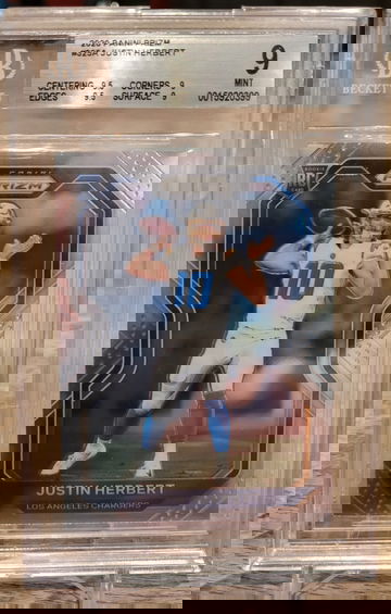 2020 Panini Prizm Justin Herbert BGS 9