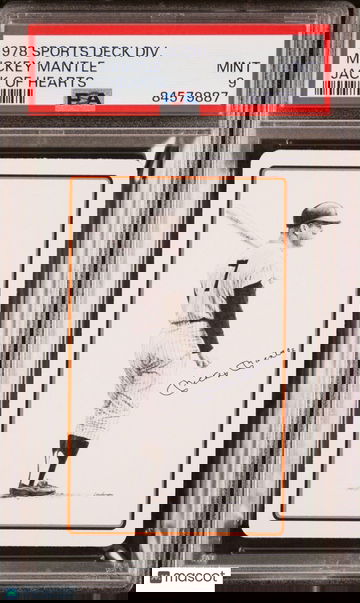 1978 Sports Deck Divison Mickey Mantle PSA 9 - Yankees - Jack of Hearts