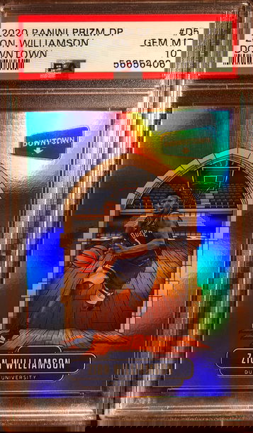 2020 Panini Prizm Draft Picks Zion Williamson Downtown PSA 10 GEM MT