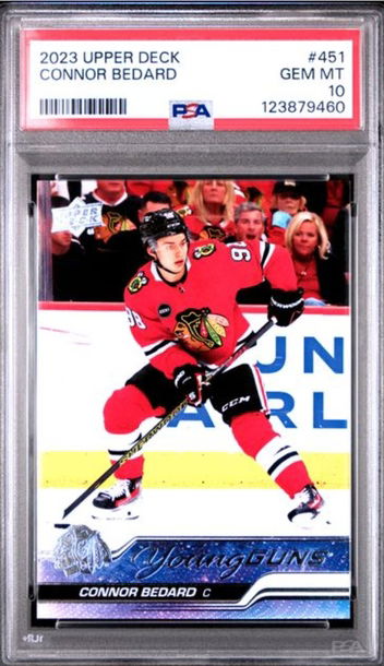 2023 Upper Deck Young Guns Connor Bedard RC #451 PSA 10 GEM MINT