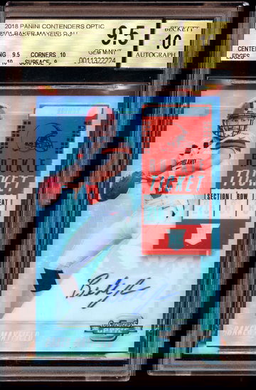 Baker Mayfield - 2018 Contenders Optic Rookie Auto Ticket BGS 9.5 GEM MINT Auto 10