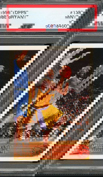 1996 Topps Kobe Bryant Rookie Card# 138, MINT PSA 9 - Fresh Slab / Beautifully centered!