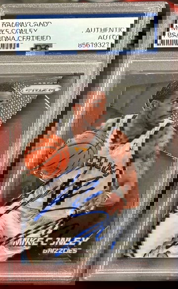 2014-15 Panini Prizm #128 Mike Conley Signed PSA Authentic Auto Memphis Grizzlies