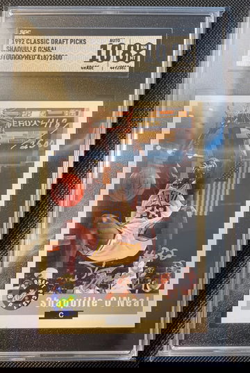 1992 Classic Shaquille O’Neal 418/2500 Autograph SGC 10/8